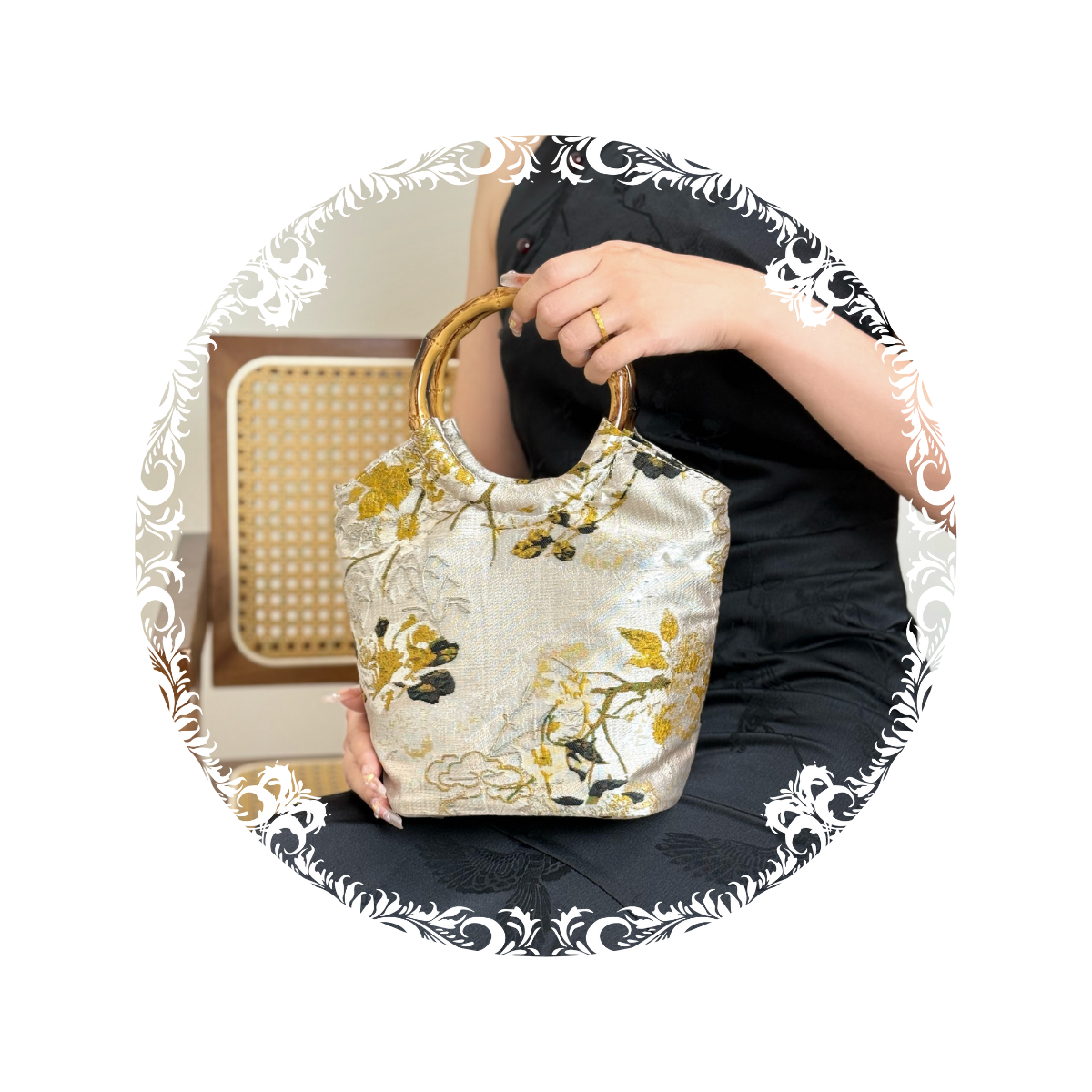 Bamboo Handle Handbags